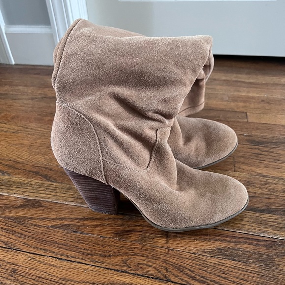 Genuine Suede Knee High Boots - Picture 4 of 7